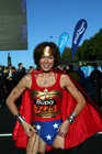 Super Woman Nell McAndrew before taking part in the 2008 BUPA Great North Run